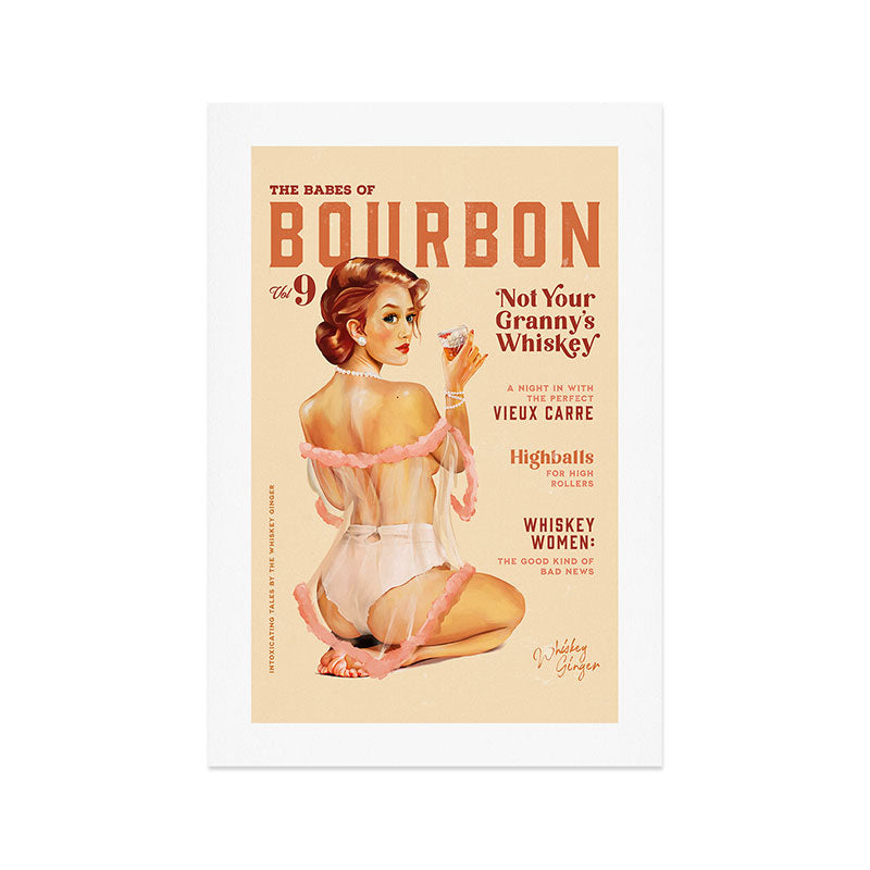 The Babes Of Bourbon Vol. 9 - Vintage Pinup Art Art Print Gallery Image 1