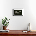 The Outlaws Are All In: Ante Up Or Get Out! Framed Art Print Gallery Image 2