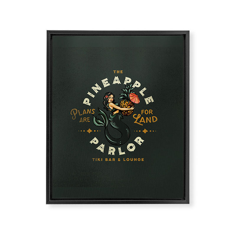 The Pineapple Parlor: Plans Are For Land Framed Canvas Print Gallery Image 8