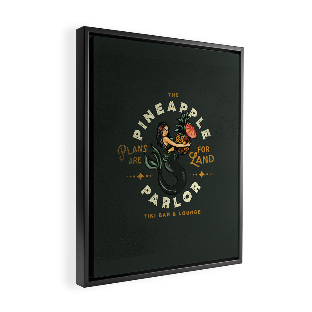 The Pineapple Parlor: Plans Are For Land Framed Canvas Print Gallery Image 2