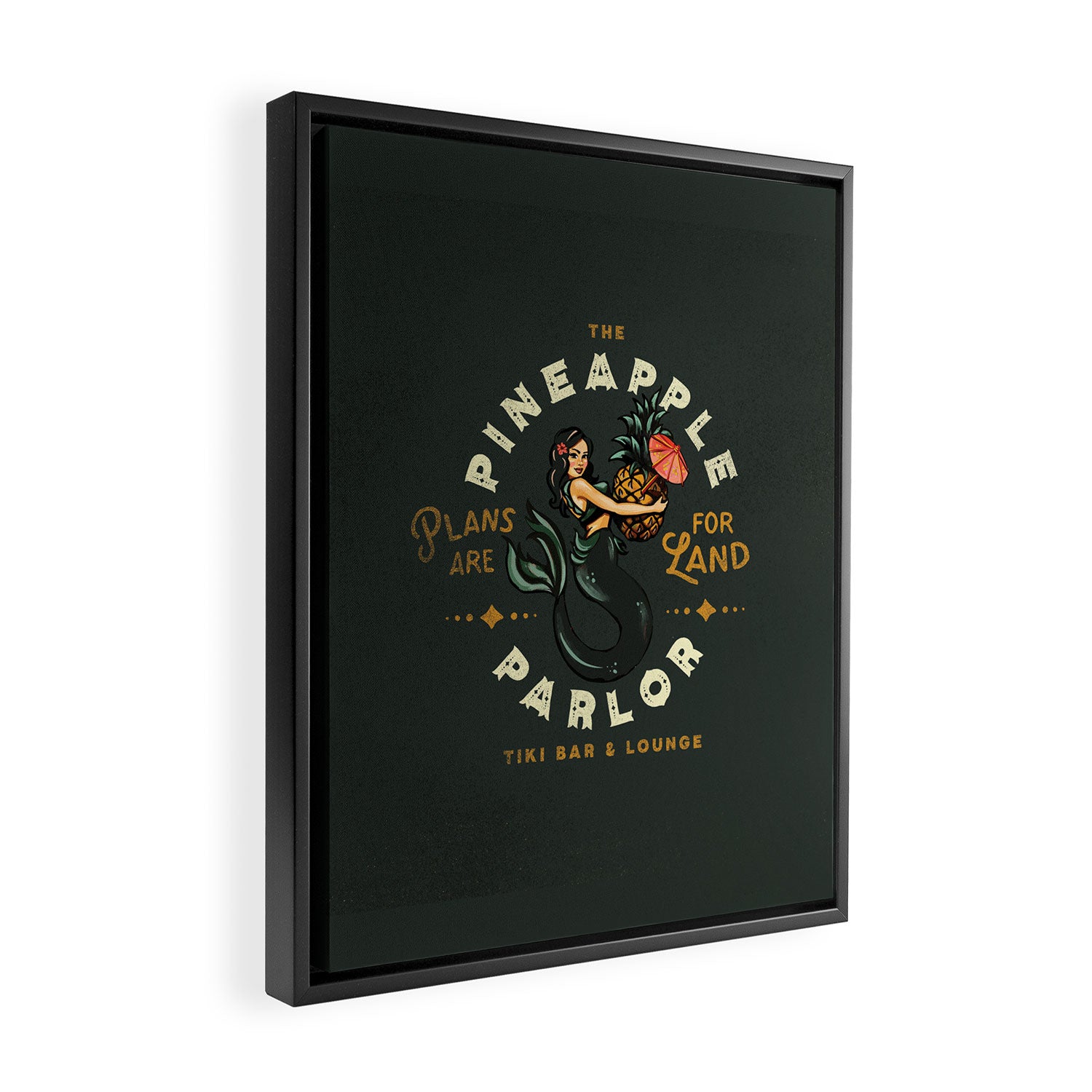 The Pineapple Parlor: Plans Are For Land Framed Canvas Print Gallery Image 2