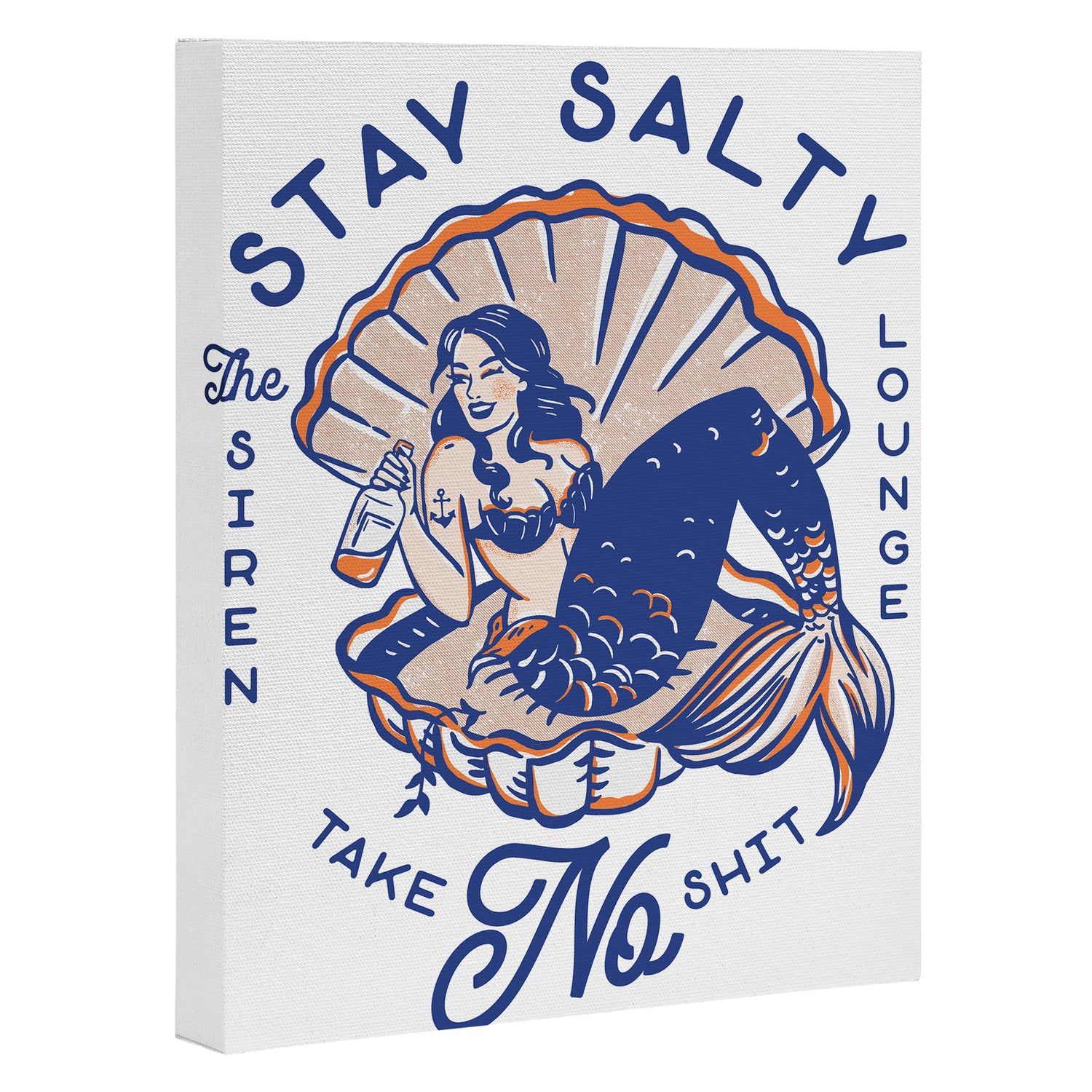 The Siren Lounge: Stay Salty & Take No Shit Canvas Print Gallery Image 3