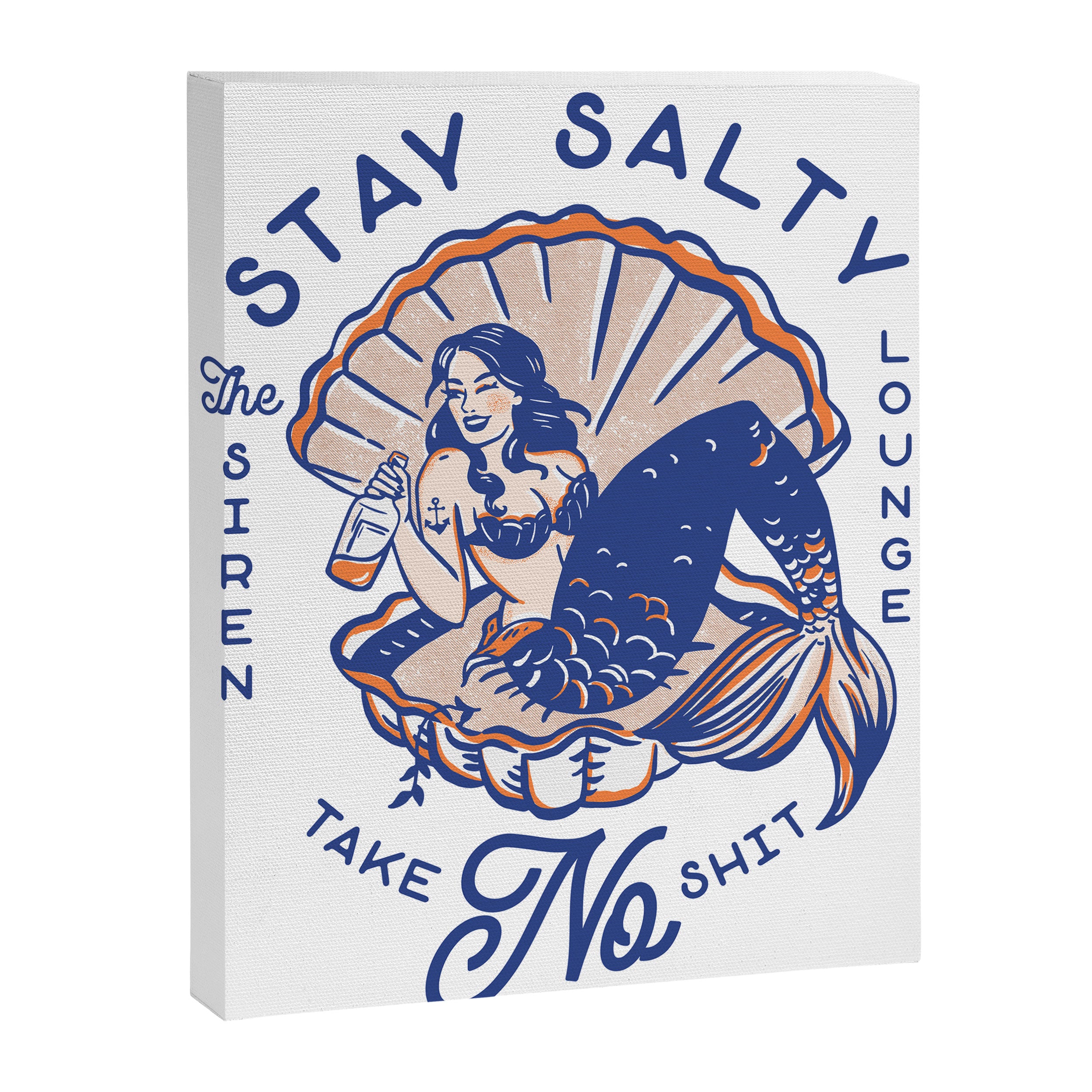 The Siren Lounge: Stay Salty & Take No Shit Canvas Print Gallery Image 6