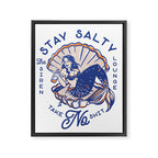The Siren Lounge: Stay Salty & Take No Shit Framed Canvas Print Gallery Image 6