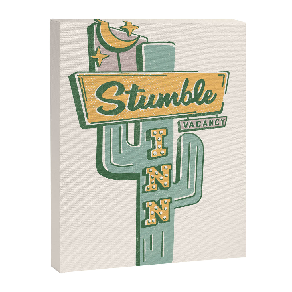 The Stumble Inn Vintage Highway Sign Canvas Print Gallery Image 6