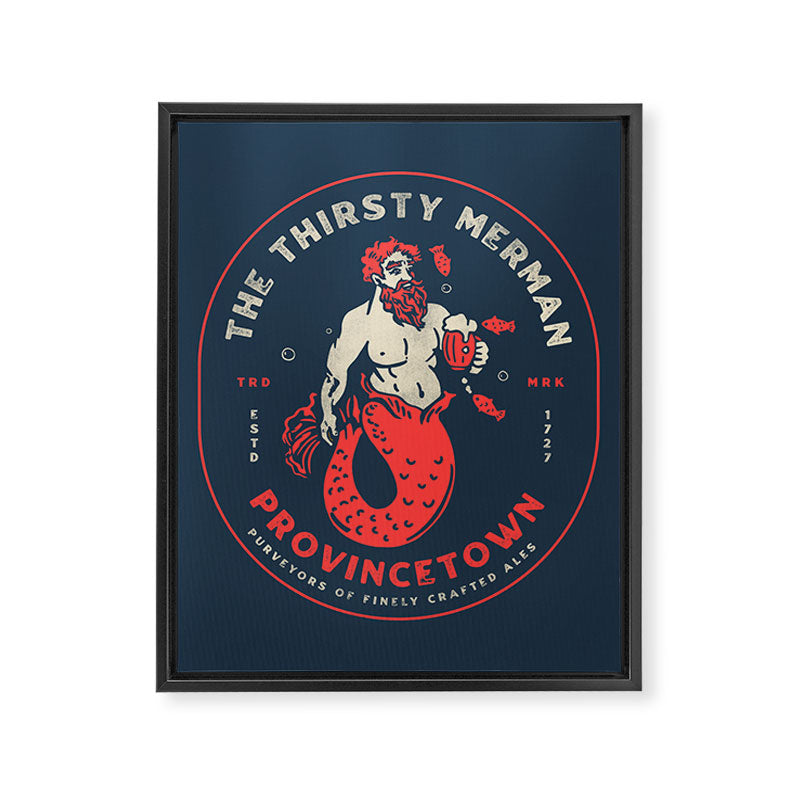 The Thirsty Merman Provincetown, Massachusetts Framed Canvas Print Gallery Image 6
