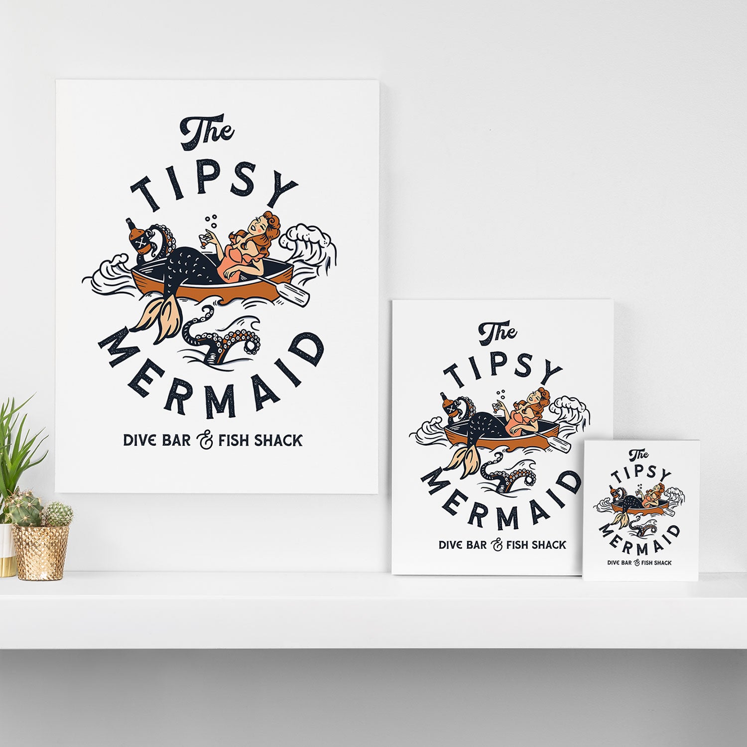 The Tipsy Mermaid Dive Bar & Fish Shack Canvas Print Gallery Image 3