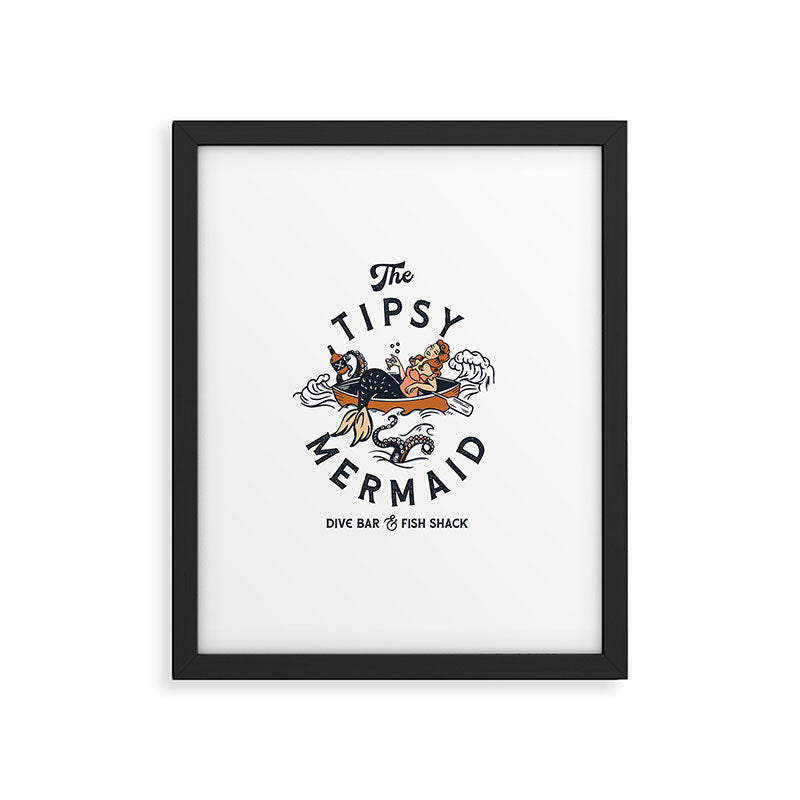 The Tipsy Mermaid Dive Bar & Fish Shack Framed Art Print Gallery Image 4