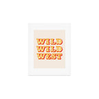 Wild Wild West Typography. Western Cowboy Art Art Print Gallery Image 1