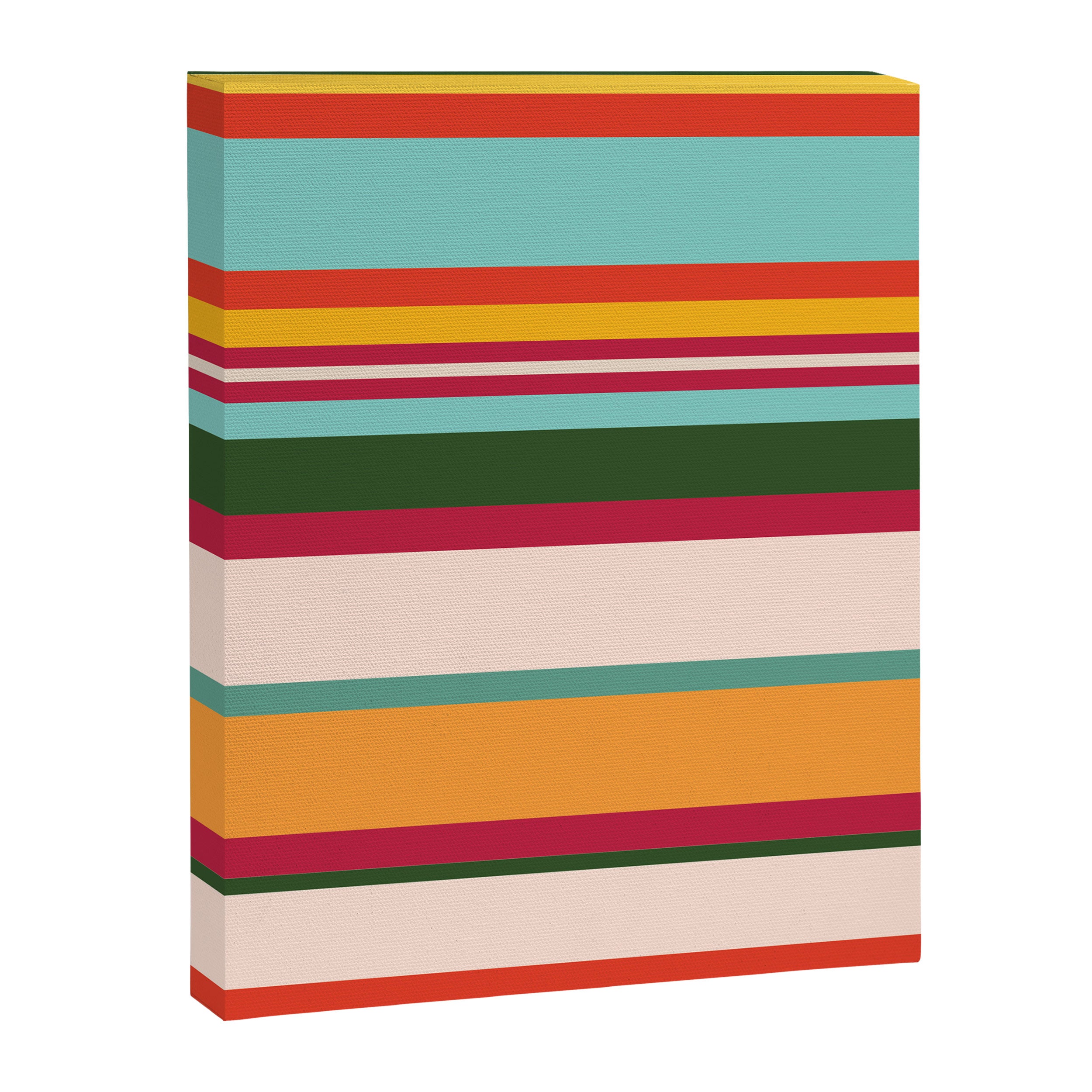Vintage Striped Beach Pattern Canvas Print Gallery Image 6