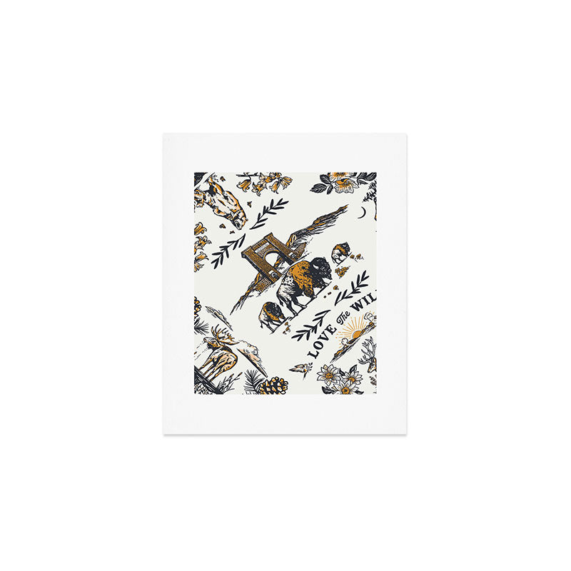 Vintage Yellowstone Pattern  Art Print Gallery Image 1
