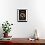 "Wicked Woman Dark Ale" Vintage Pinup Witch Halloween Art Framed Art Print Gallery Image 2