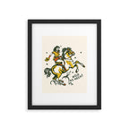 "Wild As Heck" A Cowgirl & Her Horse Framed Art Print Gallery Image 6