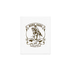 Work Hard, Love Soft & Sip Your Whiskey Slow Cowboy Art Print Gallery Image 1