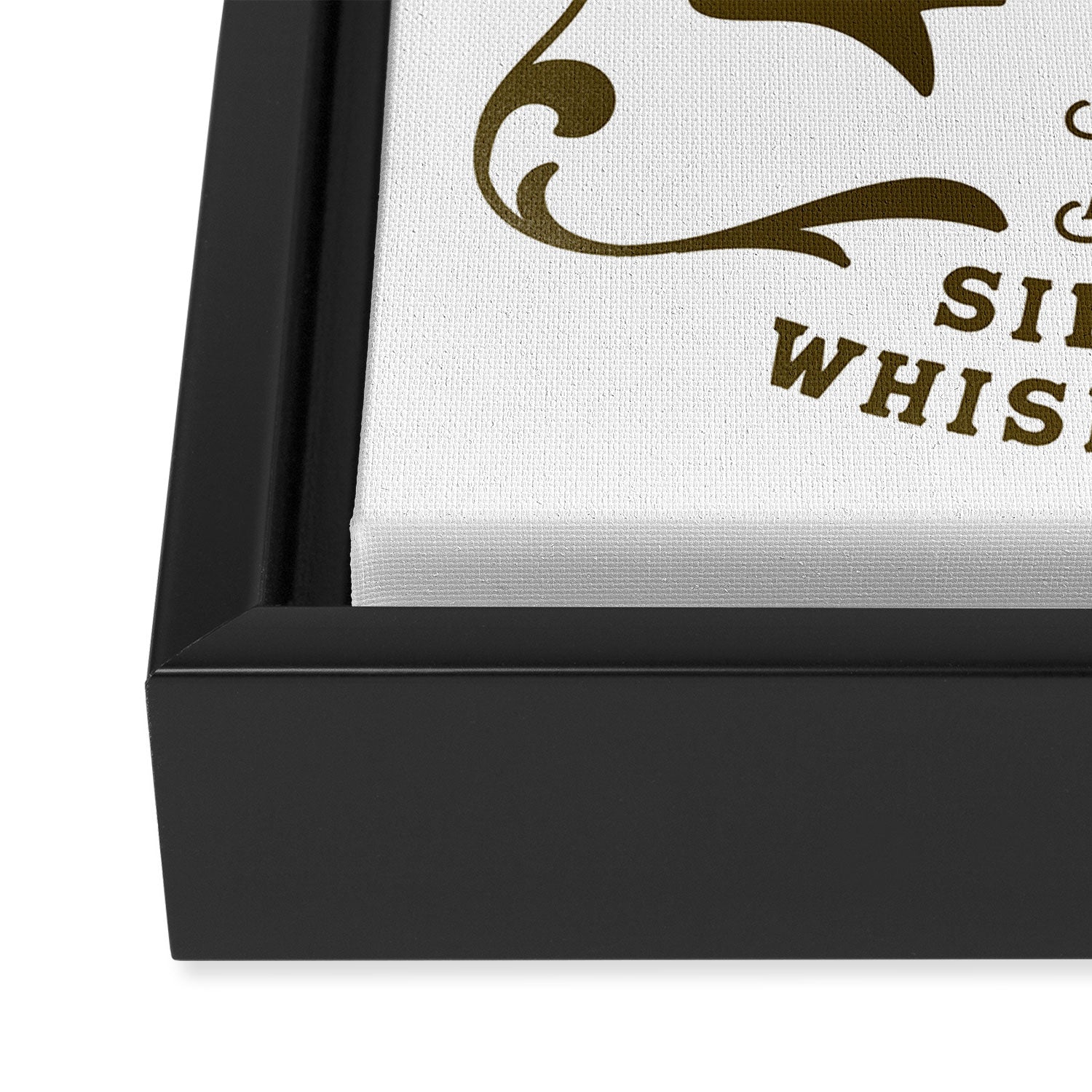 Work Hard, Love Soft & Sip Your Whiskey Slow Cowboy Framed Canvas Print Gallery Image 3