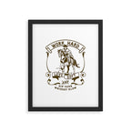 Work Hard, Love Soft & Sip Your Whiskey Slow Cowboy Framed Art Print Gallery Image 5