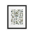 Yellowstone National Park Travel Pattern Design Framed Art Print Gallery Image 4