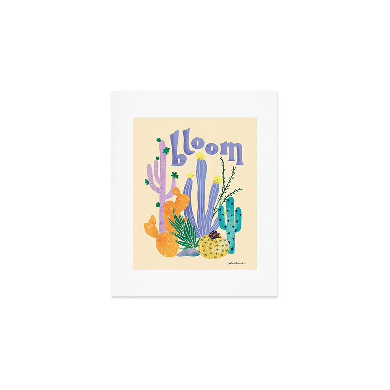 Cactus Blooms Art Print Gallery Image 1