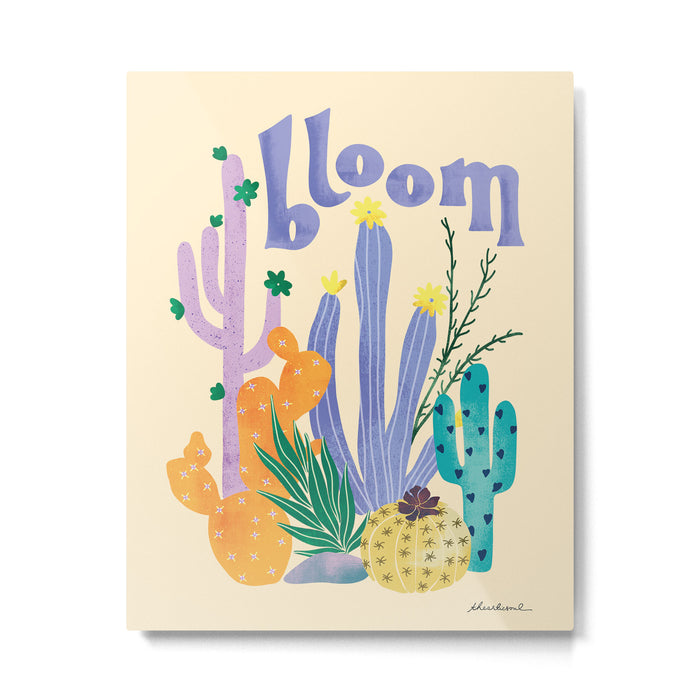 Cactus Blooms Metal Print Gallery Image 1