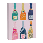 Champagne Bottles - Pink Ver. Canvas Print Gallery Image 6