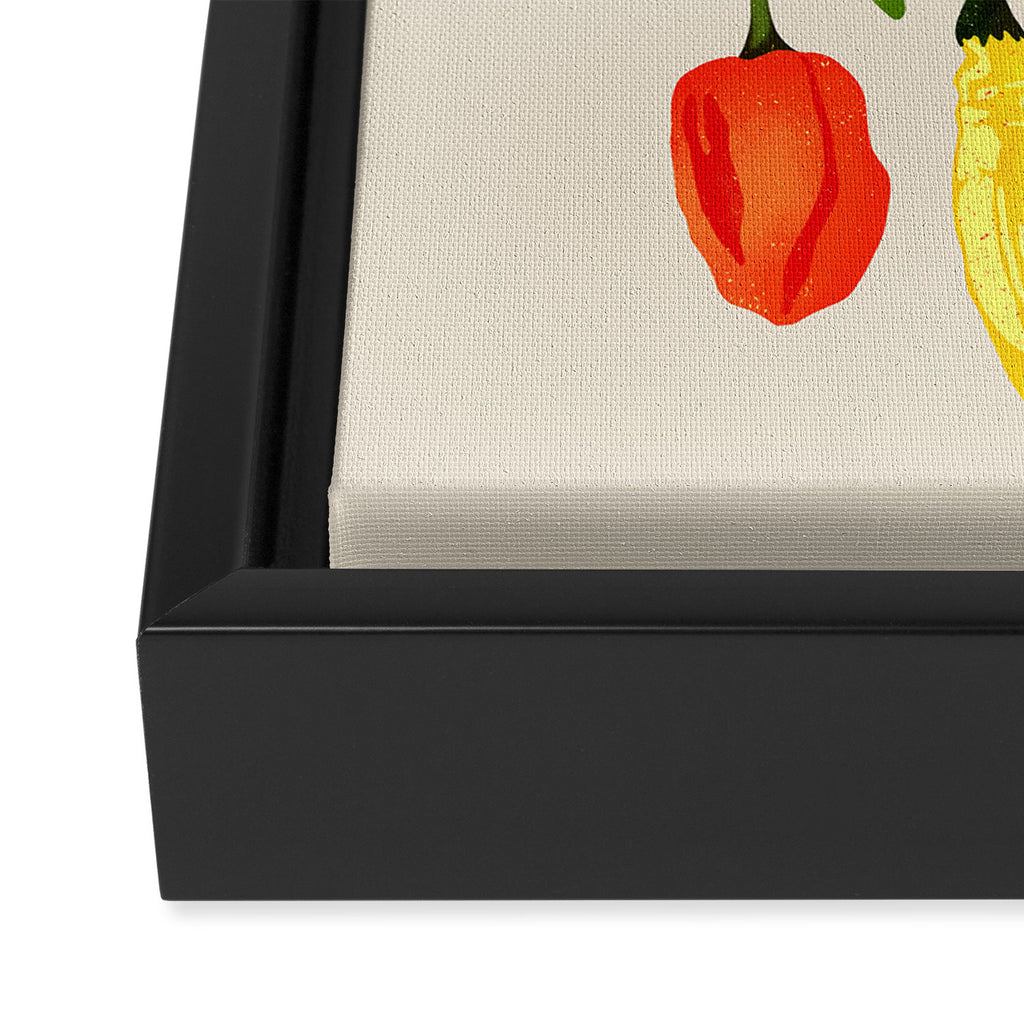 Hot Stuff Peppers Framed Canvas Print Gallery Image 3