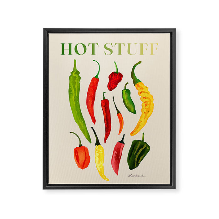 Hot Stuff Peppers Framed Canvas Print Gallery Image 1