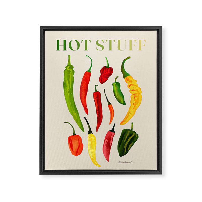 Hot Stuff Peppers Framed Canvas Print Gallery Image 6