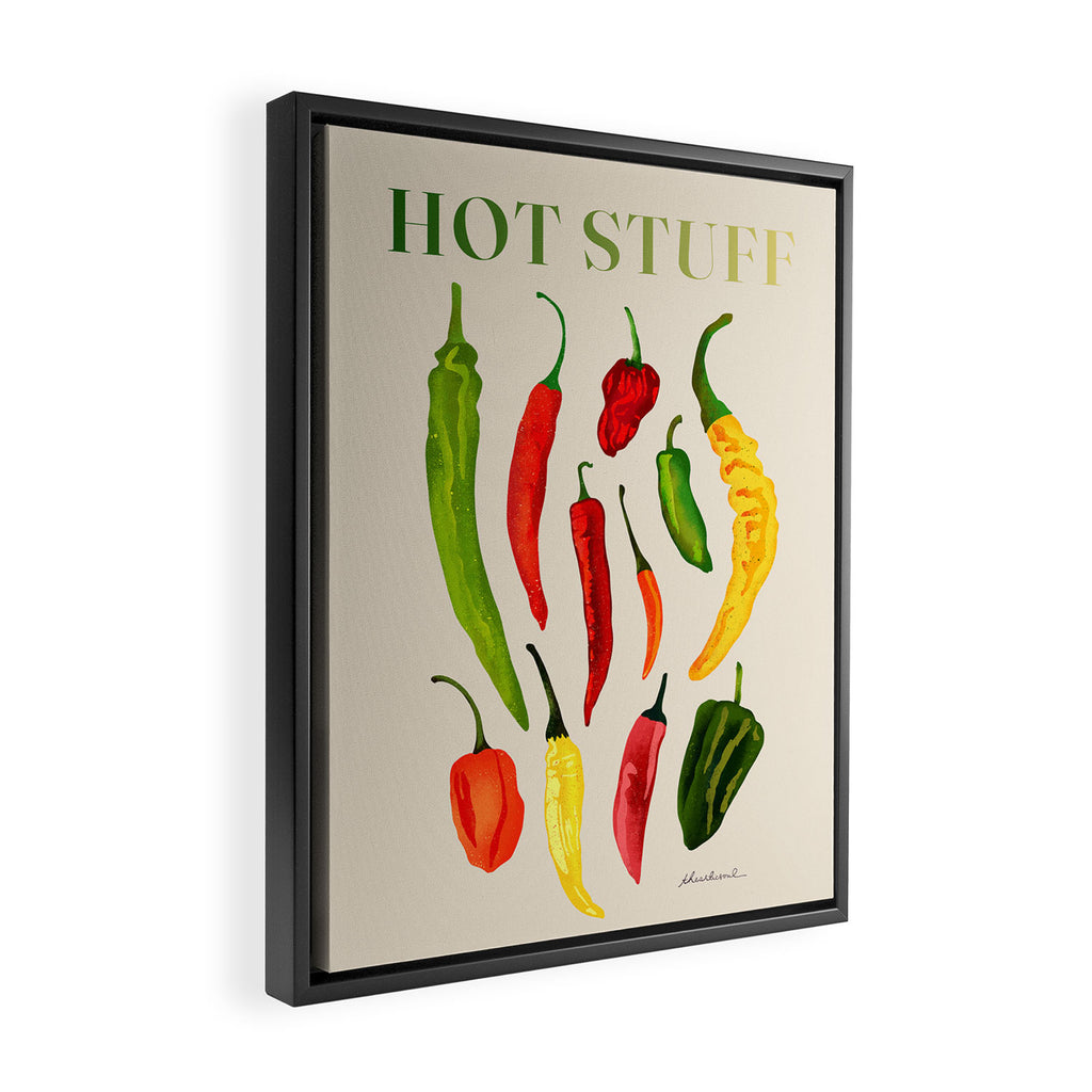 Hot Stuff Peppers Framed Canvas Print Gallery Image 2