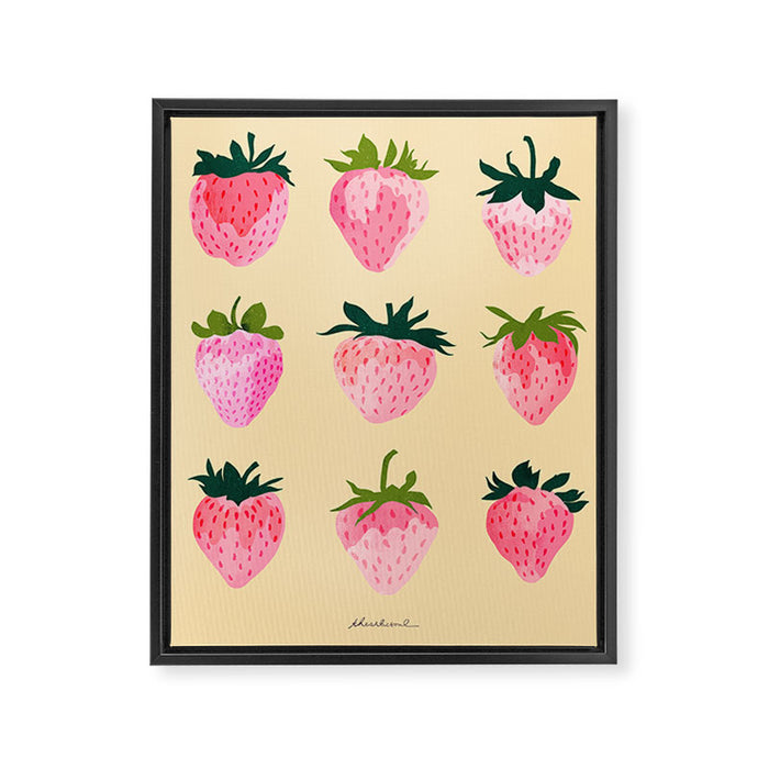 Strawberry Dreams Framed Canvas Print Gallery Image 1