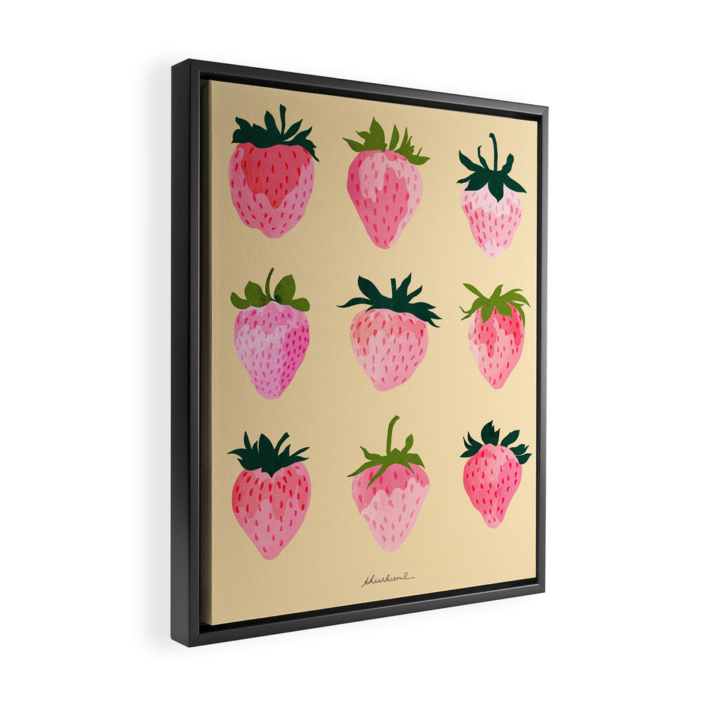 Strawberry Dreams Framed Canvas Print Gallery Image 2