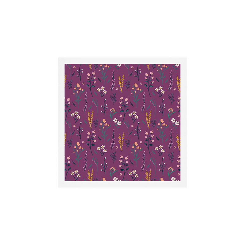 Purple boho florla Art Print Gallery Image 1