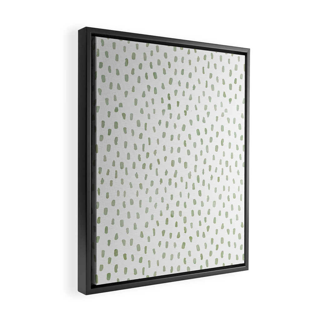 Sage Green Framed Canvas Print Gallery Image 2