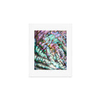 Glowing Cotton Candy Pink & Green Abalone Mother of Pearl Art Print Gallery Image 1