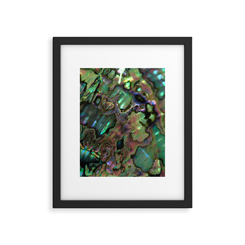 Oil Slick Abalone Mother Of Pearl Framed Art Print Gallery Image 5