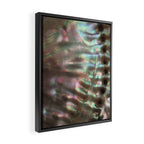 Shimmery Greenish Pink Abalone Mother of Pearl Framed Canvas Print Gallery Image 2