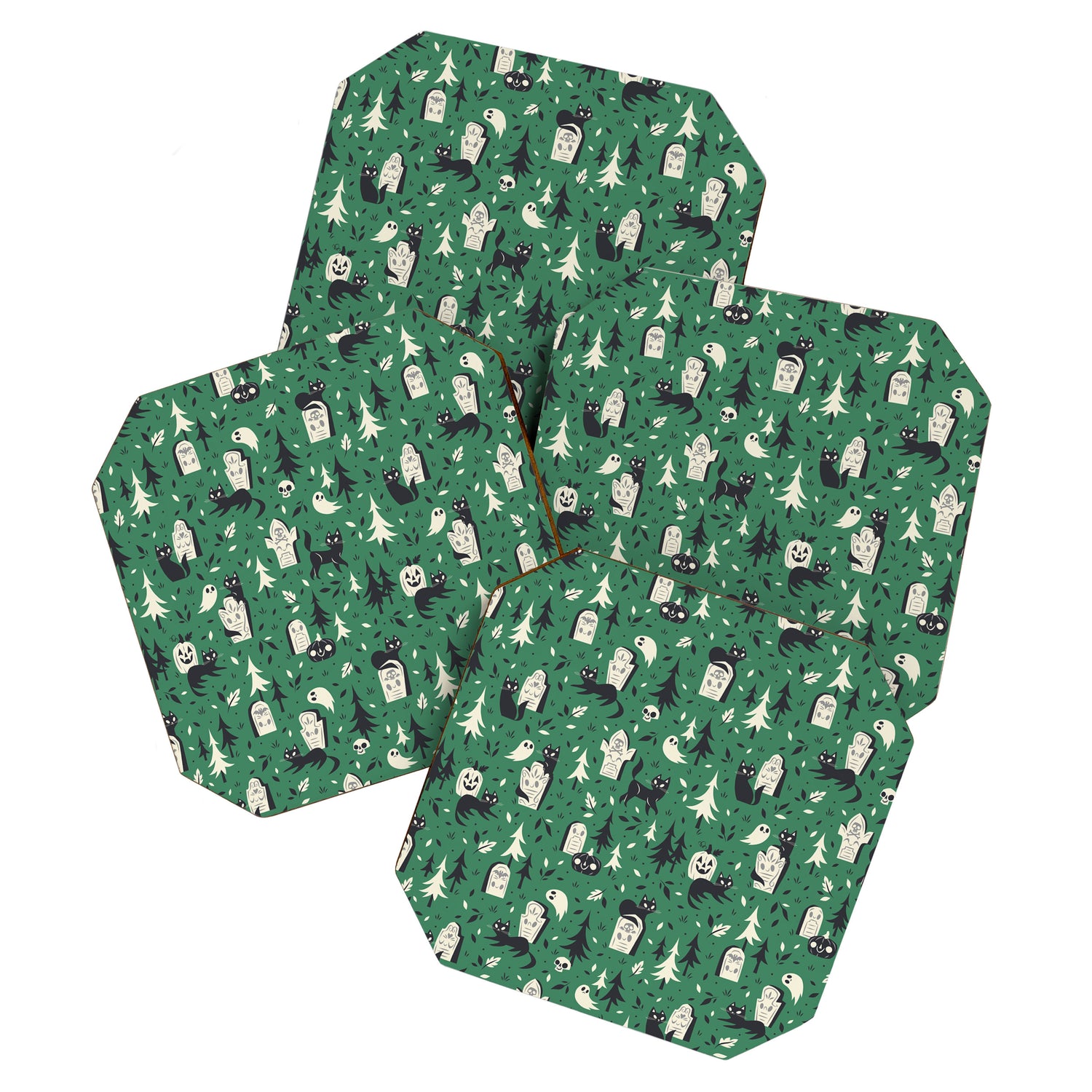 Cemetery Cuties (Green) Coaster Gallery Image 1