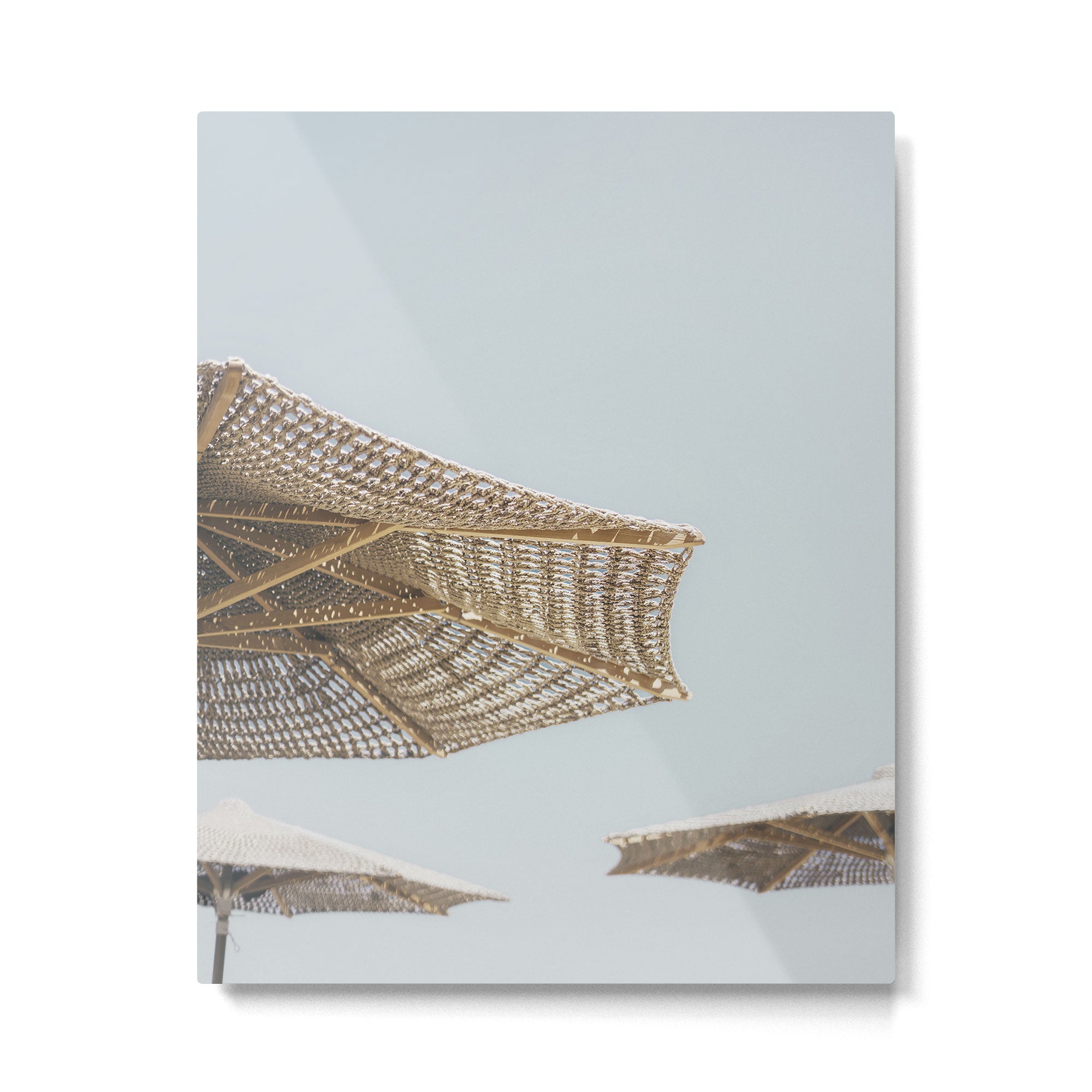 Beach Umbrellas Metal Print Gallery Image 4