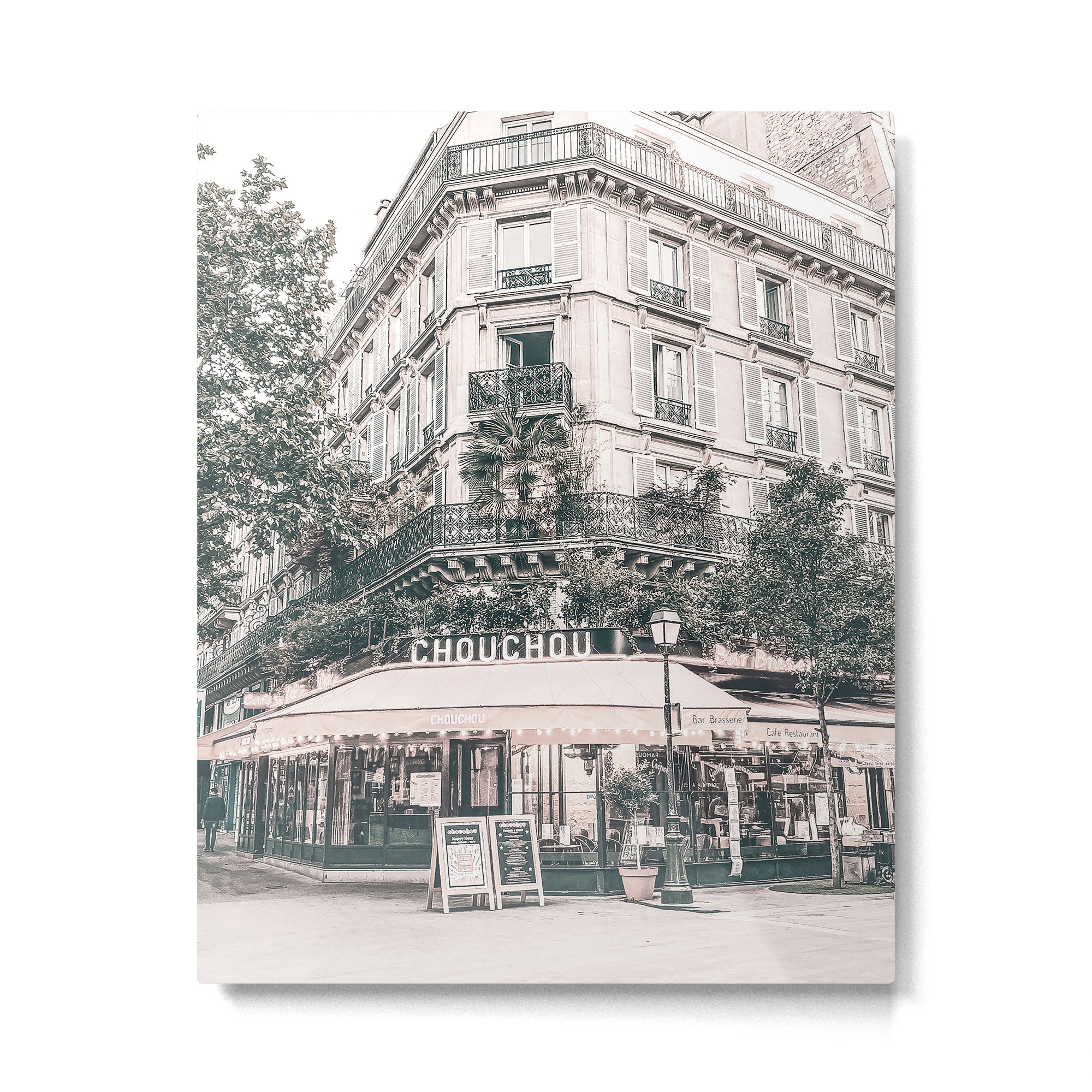 Paris City Poster Metal Print Gallery Image 4