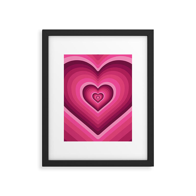 70's Heart Framed Art Print Gallery Image 6