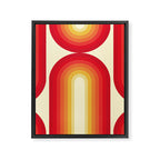 70s Retro Sun Framed Canvas Print Gallery Image 8