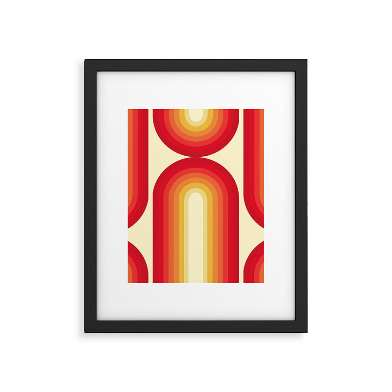 70s Retro Sun Framed Art Print Gallery Image 6