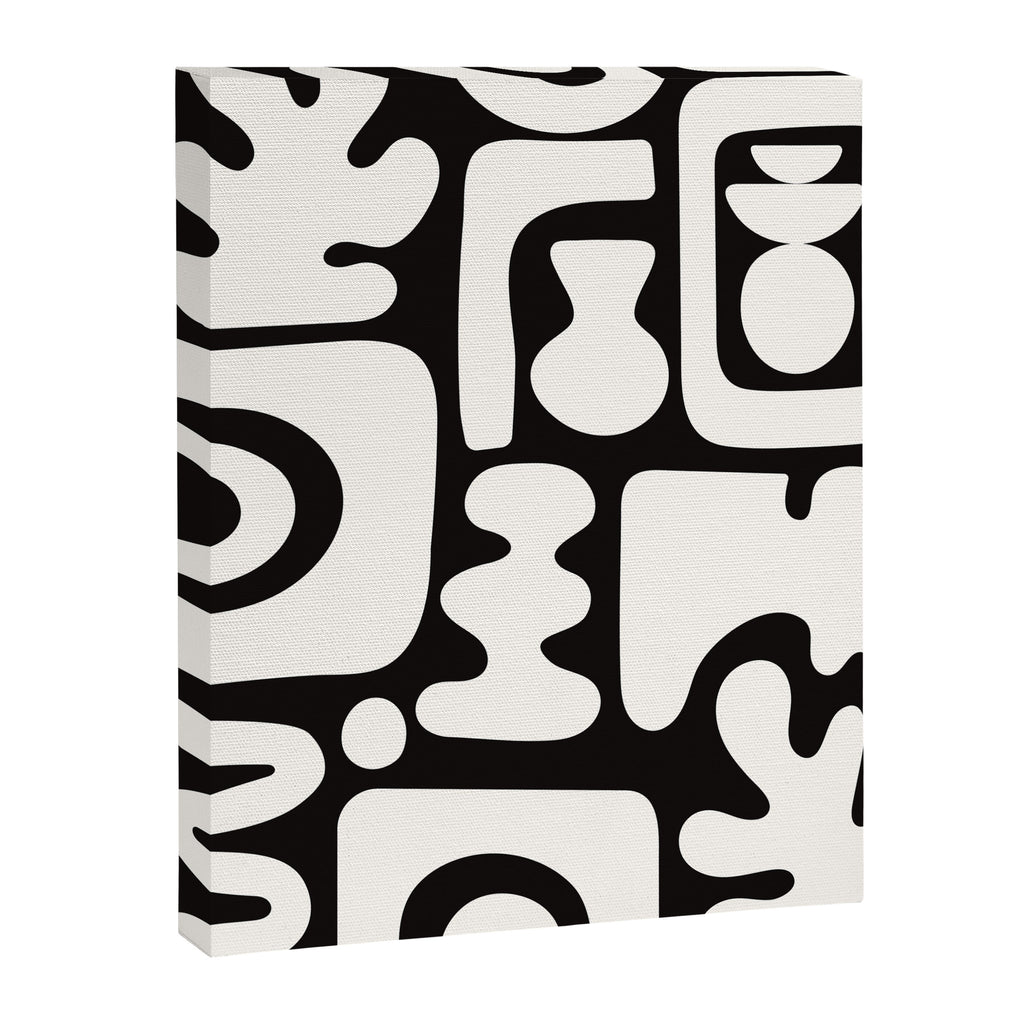 Abstract Black&White Cutouts Canvas Print Gallery Image 6