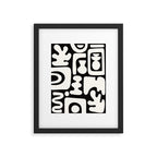 Abstract Black&White Cutouts Framed Art Print Gallery Image 5