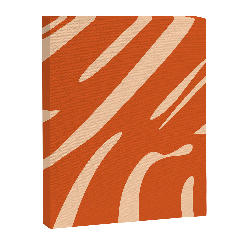 Abstract Composition in Orange & Peach Canvas Print Gallery Image 6