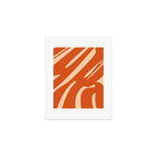 Abstract Composition in Orange & Peach Art Print Gallery Image 1