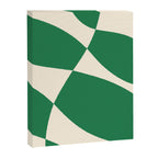 Abstract Mid-Century Composition in Green & Off White Canvas Print Gallery Image 6