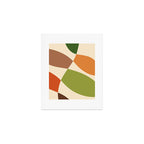 Abstract Mid-century Retro Earthy Shapes Art Print Gallery Image 1