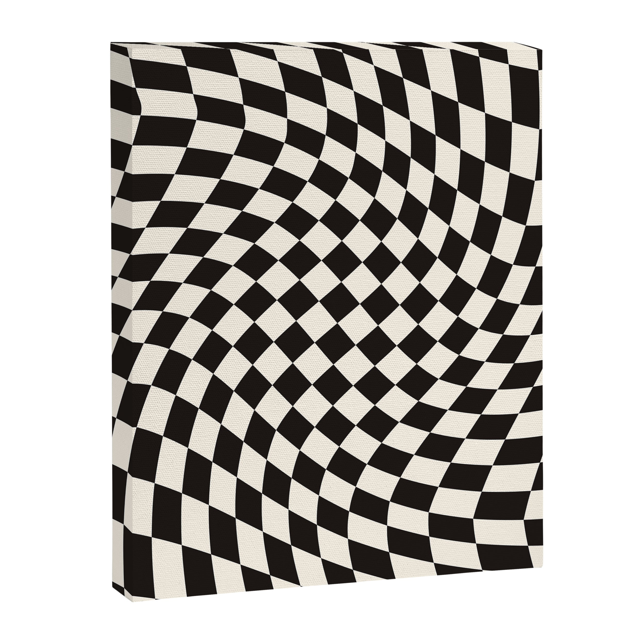 Black&White Checker Canvas Print Gallery Image 6
