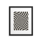 Black&White Checker Framed Art Print Gallery Image 5