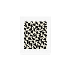  Black&White Warped Wavy Check Art Print Gallery Image 1